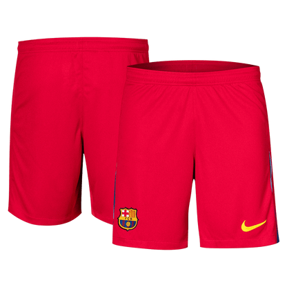 Barcelona Mens Fourth Away Soccer Shorts 2025/26 Red