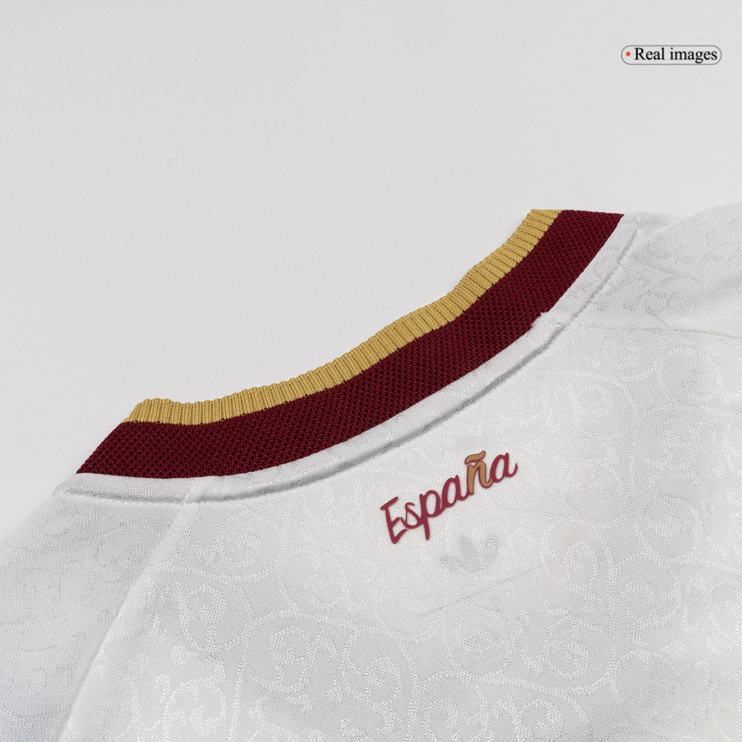 PEDRI #20 Spain Mens Away Soccer Jersey World Cup 2026 White - Player Version
