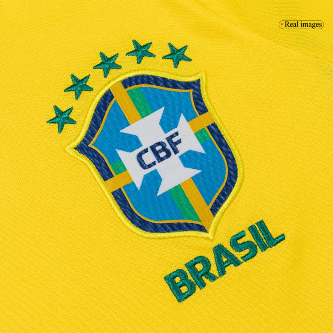 ENDRICK #19 Brazil Mens Home Soccer Jersey World Cup 2026 Yellow
