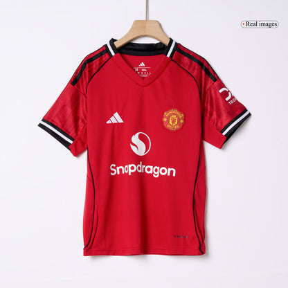 Manchester United Kids Home Soccer Kit 2025/26 Red