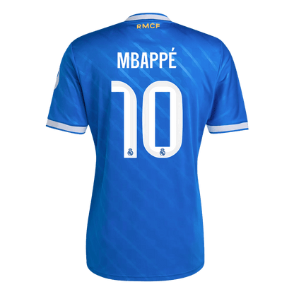 MBAPPÉ #10 Real Madrid Mens Third Away Soccer Jersey 2025/26 Blue