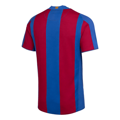 Retro Barcelona Mens Home Soccer Jersey 2007/08 Blue&Garnet