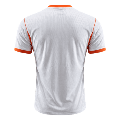Netherlands Mens Away Soccer Jersey World Cup 2026 White - Player Version