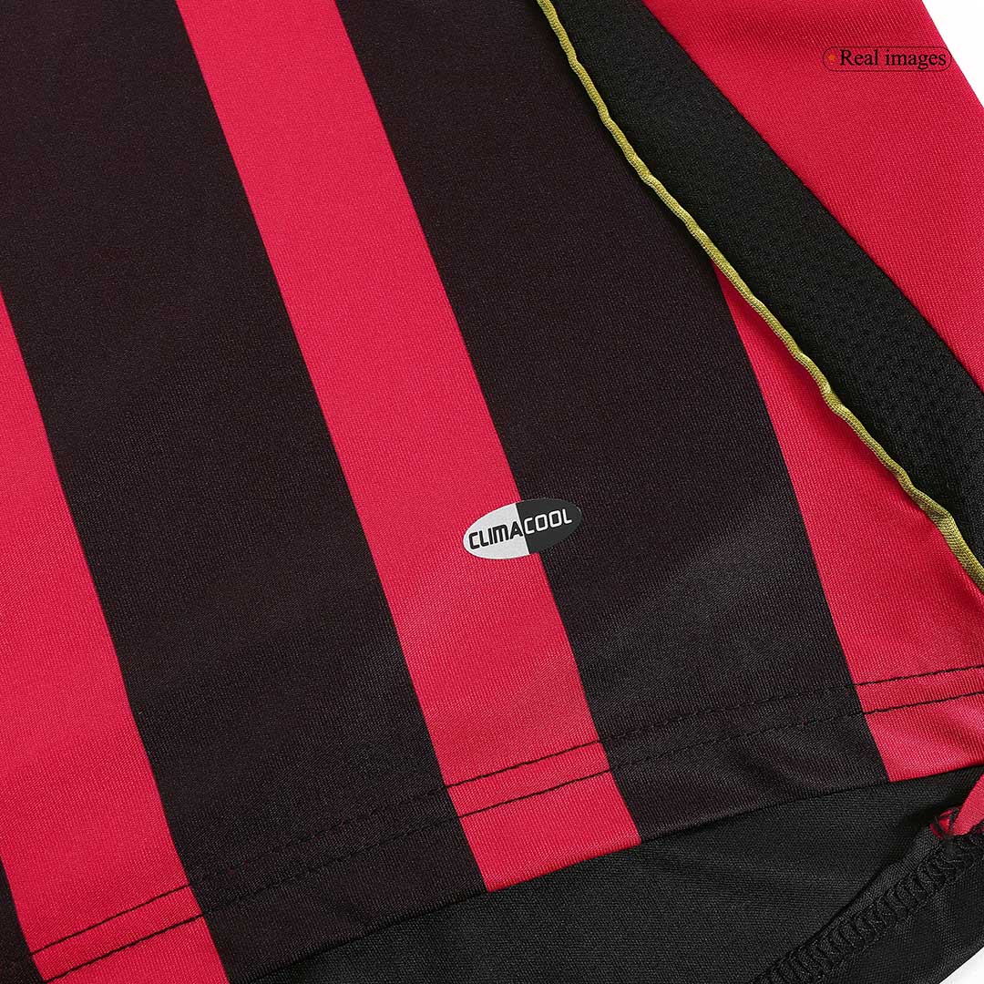 Retro MALDINI #3 AC Milan Mens Home Soccer Jersey 2006/07 Red&Black