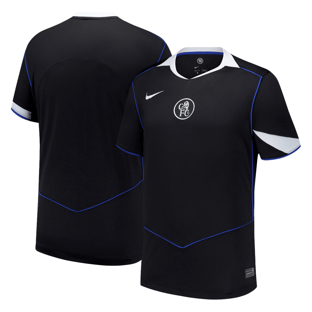 Chelsea Mens Third Away Soccer Jersey 2025/26 Black