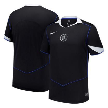 Chelsea Mens Third Away Soccer Kit 2025/26 Black