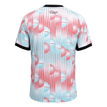 Belgium Mens Away Soccer Jersey World Cup 2026 Blue&Pink