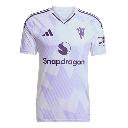 B.FERNANDES #8 Manchester United Mens Away Soccer Jersey 2025/26 White