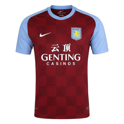 Retro Aston Villa Mens Home Soccer Jersey 2011/12 Red