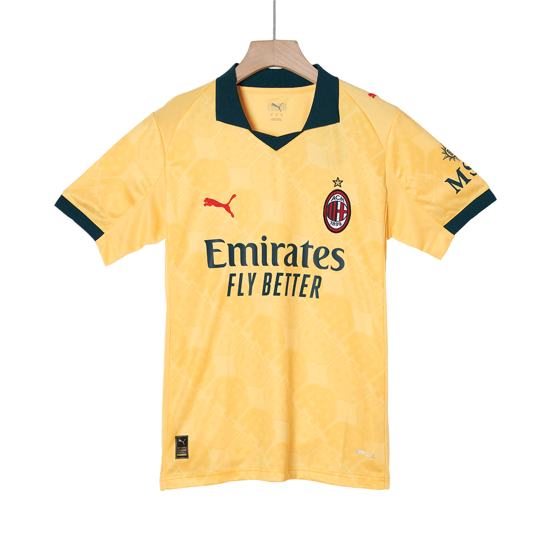 AC Milan Mens Third Away Soccer Jersey 2025/26 Yellow