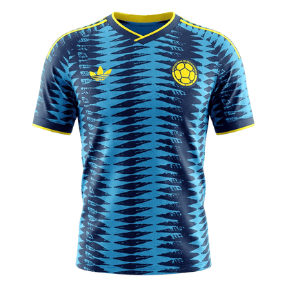 Colombia Mens Away Soccer Jersey World Cup 2026 Blue - Player Version