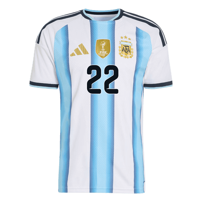 L.MARTÍNEZ #22 Argentina Mens Home Soccer Jersey World Cup 2026 Blue&White - Player Version