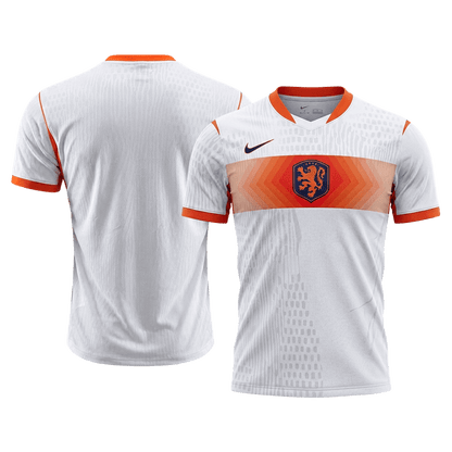 Netherlands Mens Away Soccer Jersey World Cup 2026 White - Player Version