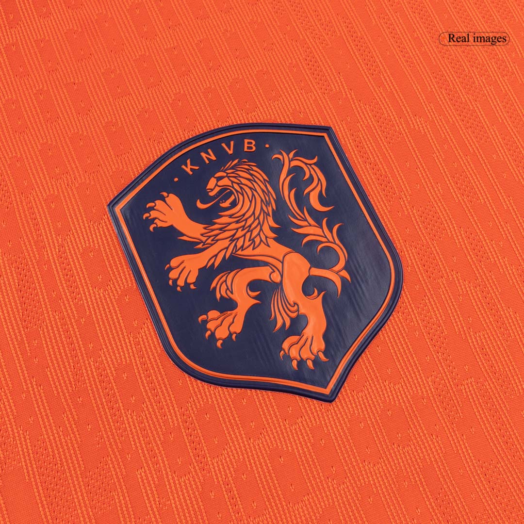F.DE JONG #21 Netherlands Mens Home Soccer Jersey World Cup 2026 Orange - Player Version