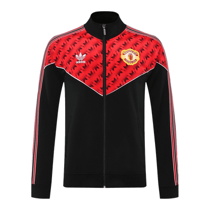Manchester United Mens Training Tracksuit Kit 2025/26 Red&Black