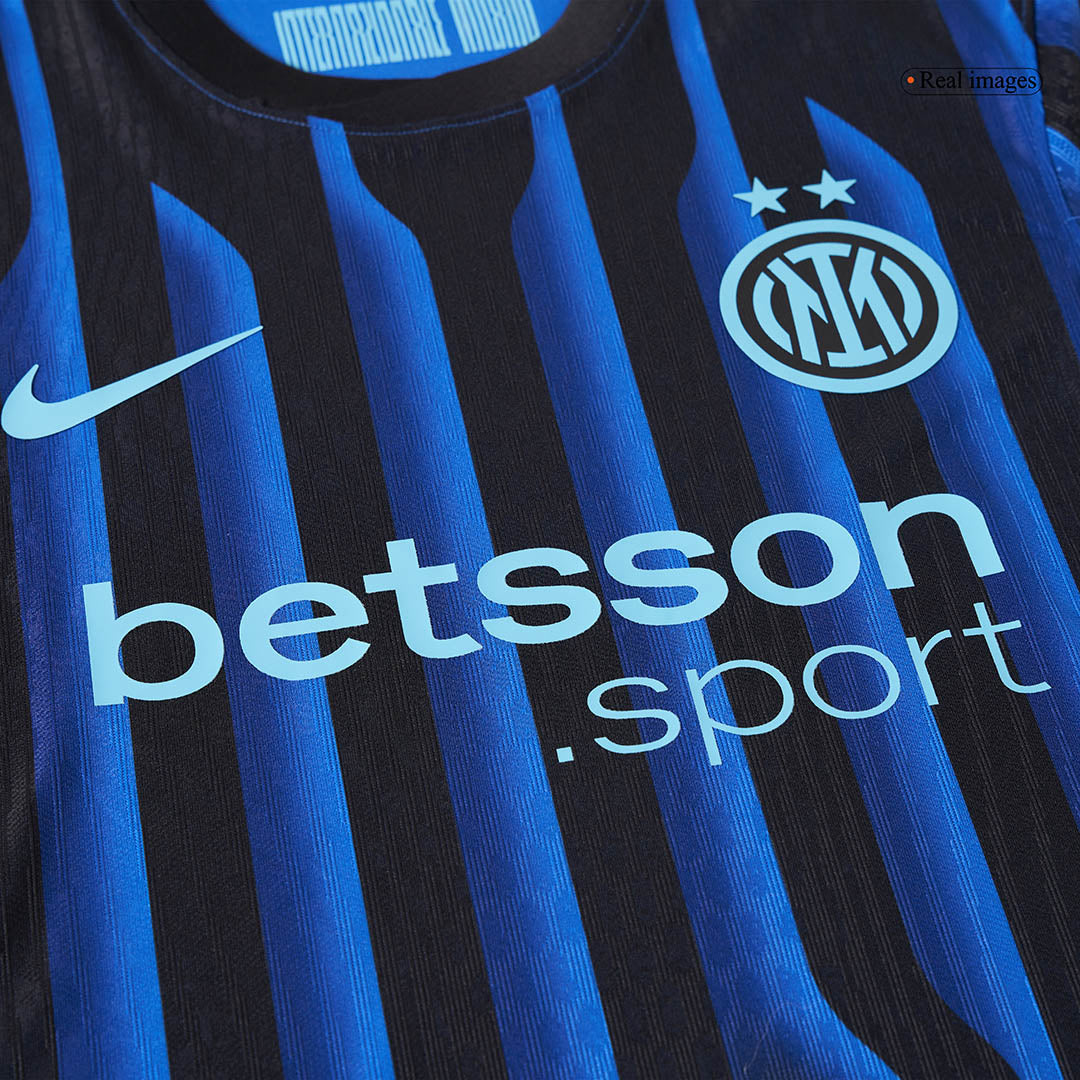 THURAM #9 Inter Milan Mens Home Soccer Jersey 2025/26 Blue&Black - Player Version