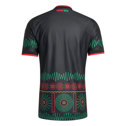 Jamaica Mens Away Soccer Jersey World Cup 2026 Black - Player Version