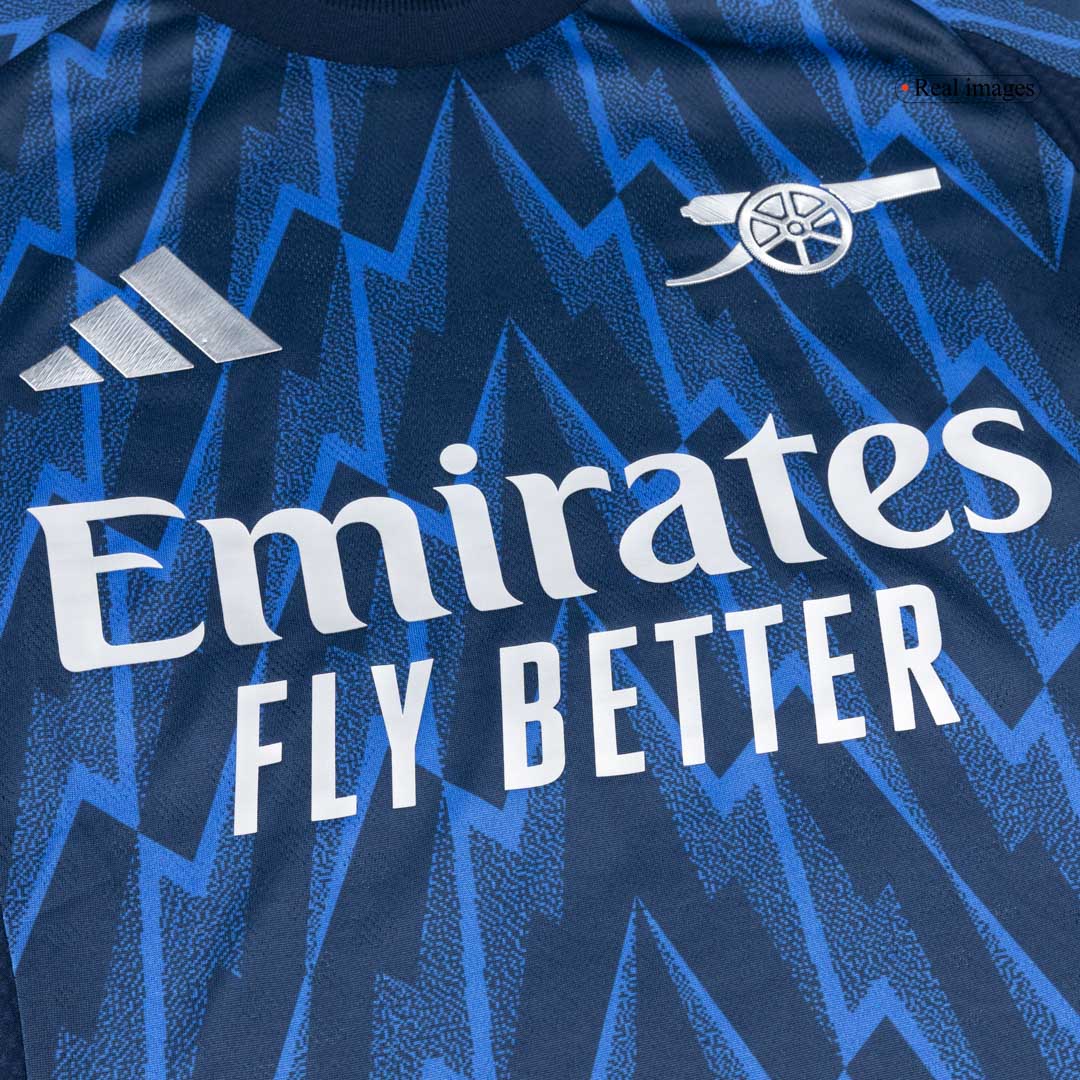 Arsenal Mens Away Soccer Jersey 2025/26 Blue - Player Version