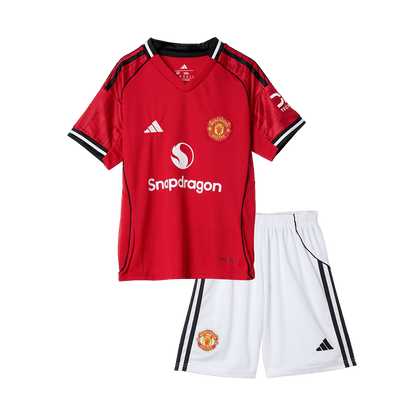 Manchester United Kids Home Soccer Kit 2025/26 Red