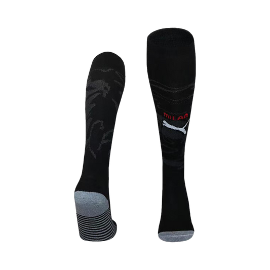 AC Milan Kids Home Soccer Socks 2025/26 Black [PREMIUM]