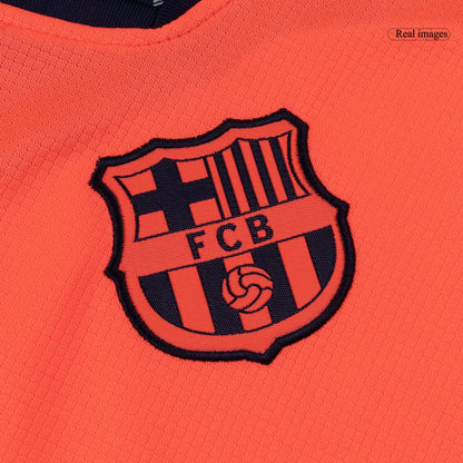 Barcelona Kids Third Away Soccer Kit 2025/26 Orange
