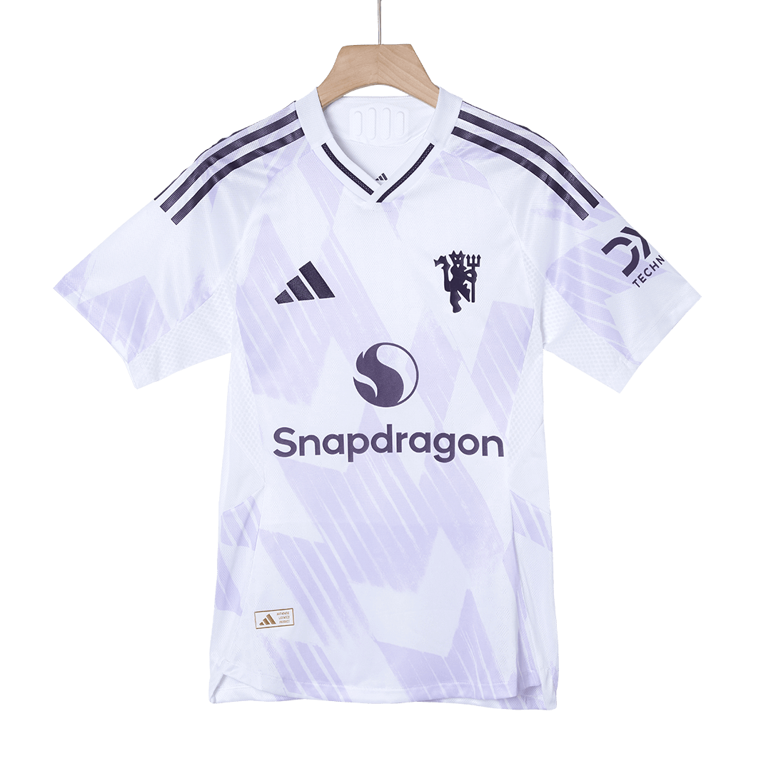 Manchester United Mens Away Soccer Jersey 2025/26 White - Player Version
