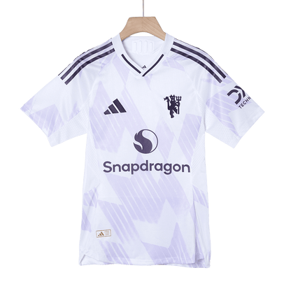 Manchester United Mens Away Soccer Jersey 2025/26 White - Player Version