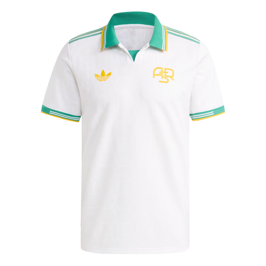 Roma Mens Third Away Soccer Jersey 2025/26 White - Player Version