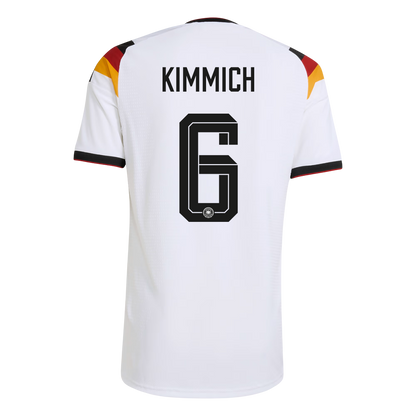 KIMMICH #6 Germany Mens Home Soccer Jersey World Cup 2026 White - Player Version