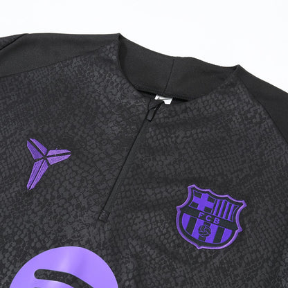 Barcelona Mens Training Tracksuit Kit 2025/26 Black