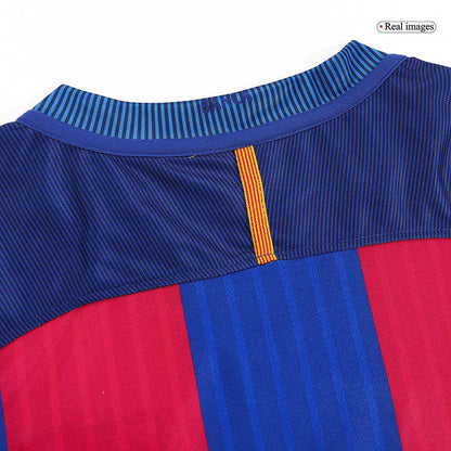Retro Barcelona Mens Home Soccer Jersey 2016/17 Red&Blue
