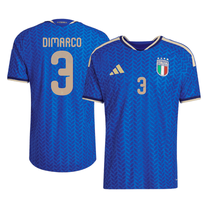 DIMARCO #3 Italy Mens Home Soccer Jersey World Cup 2026 Blue - Player Version