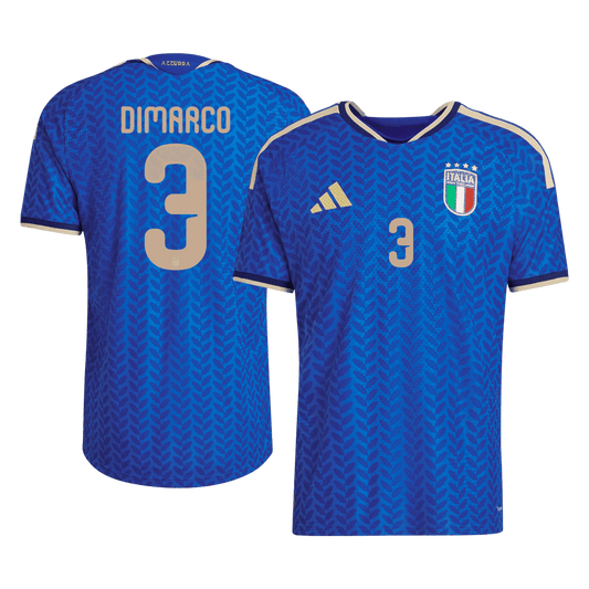 DIMARCO #3 Italy Mens Home Soccer Jersey World Cup 2026 Blue - Player Version