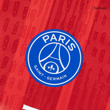 O.DEMBÉLÉ #10 PSG Mens Third Away Soccer Jersey 2025/26 Red - Player Version