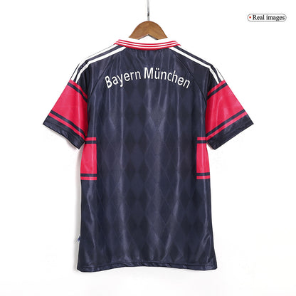 Retro Bayern Munich Mens Home Soccer Jersey 1997/99 Black&Red