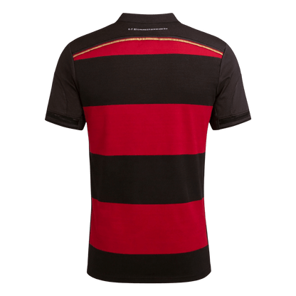 Retro Germany Mens Away Soccer Jersey 2014 Black&Red