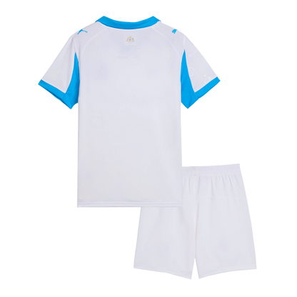 Marseille Kids Home Soccer Kit 2025/26 White