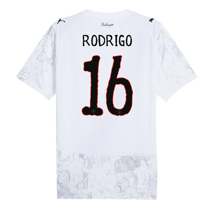 RODRIGO #16 Manchester City Mens Soccer Jersey World Cup KidSuper 2025/26 White