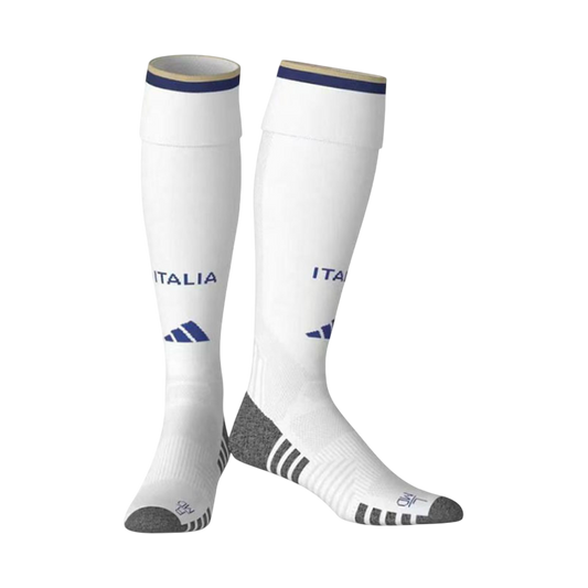 Italy Mens Home Soccer Socks World Cup 2026 White [PREMIUM]
