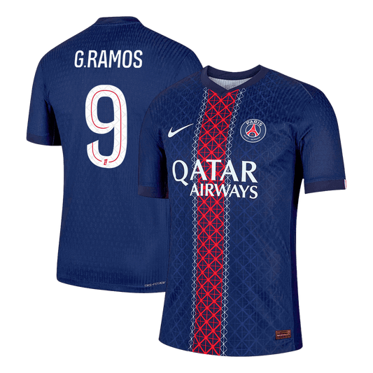G.RAMOS #9 PSG Mens Home Soccer Jersey 2025/26 Navy - Player Version