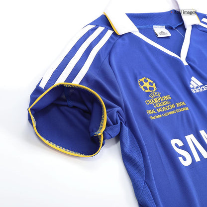 Retro Chelsea Mens Home Soccer Jersey UCL Final UCL 2008 Blue