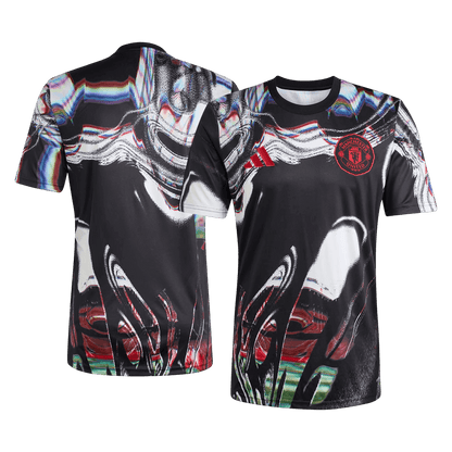 Manchester United Mens Pre-Match Soccer Jersey 2025/26 Black