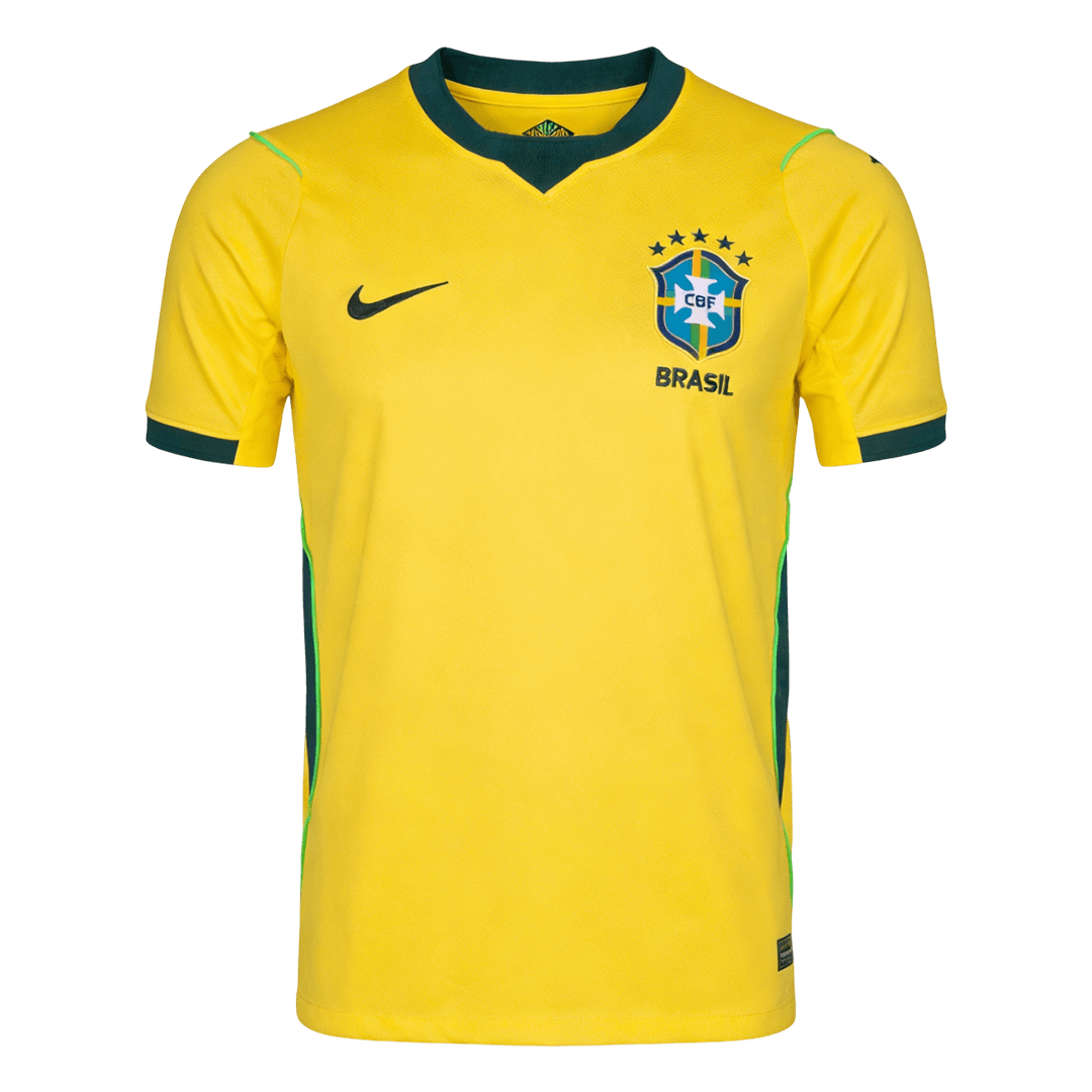 Brazil Mens Home Soccer Jersey World Cup 2026 Yellow