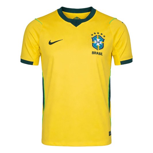 Brazil Mens Home Soccer Jersey World Cup 2026 Yellow