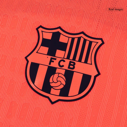 GAVI #6 Barcelona Mens Third Away Soccer Jersey UCL 2025/26 Orange - Player Version
