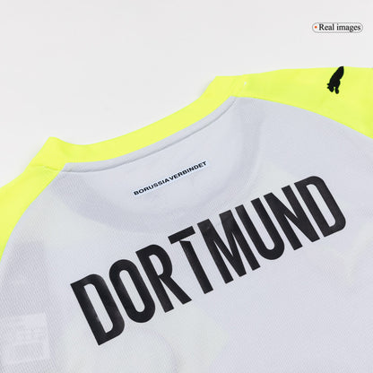 Borussia Dortmund Mens Away Soccer Kit 2025/26 Gray