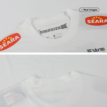 Retro Santos FC Mens Home Soccer Jersey 2011/12 White