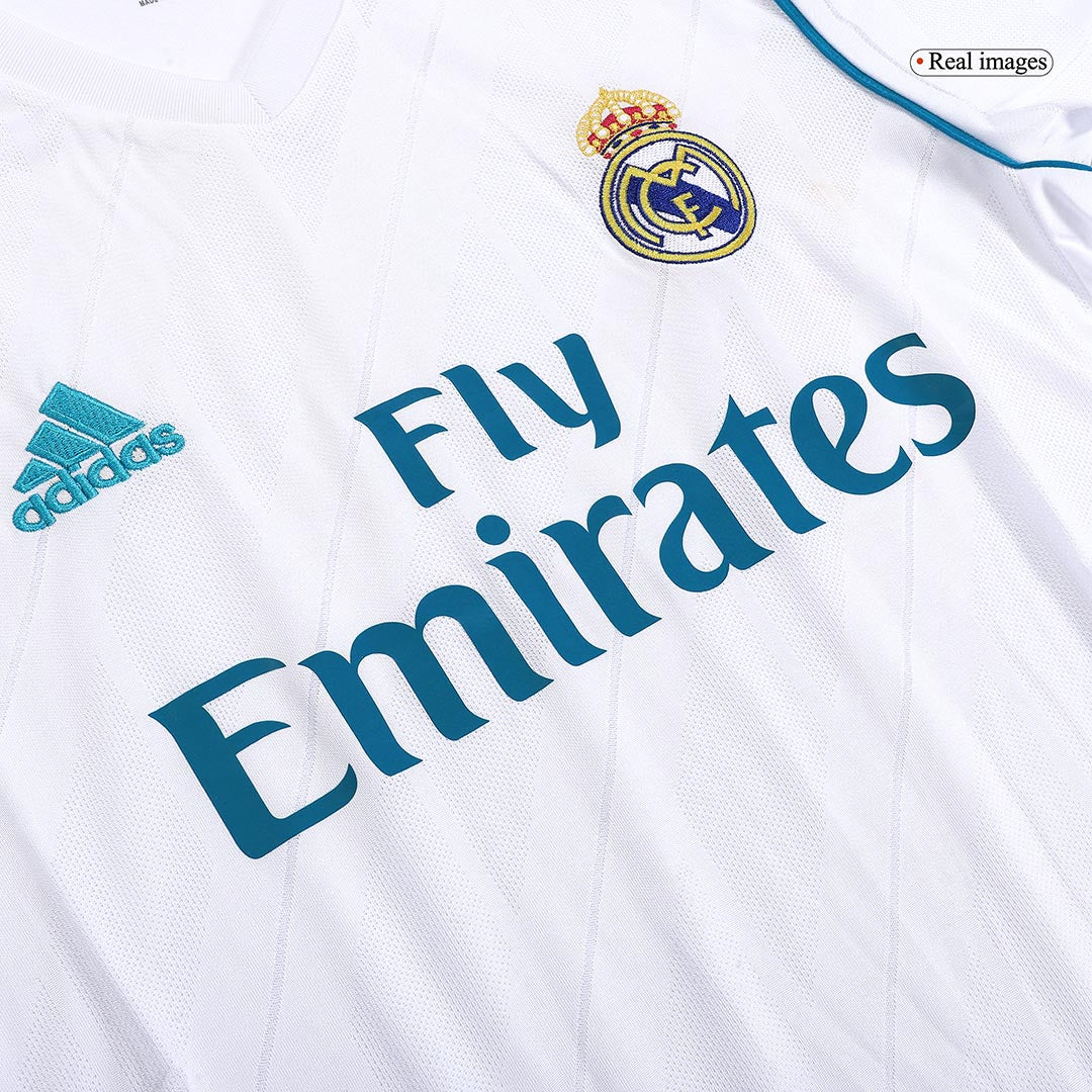 Retro KROOS #8 Real Madrid Mens Home Soccer Jersey 2017/18 White