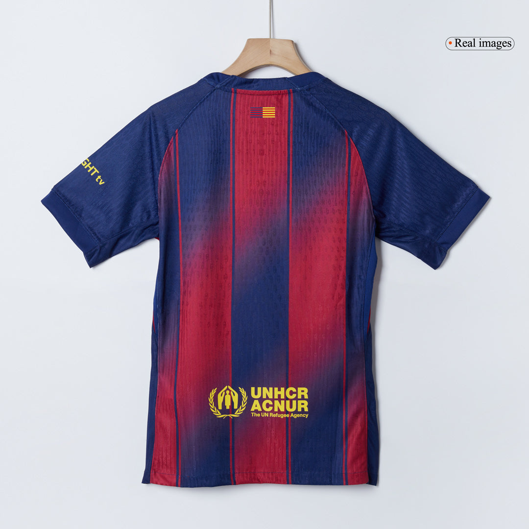 LAMINE YAMAL #10 Barcelona Mens Home Soccer Jersey 2025/26 Red&Blue - Player Version