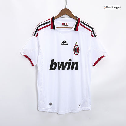 Retro AC Milan Mens Away Soccer Jersey 2009/10 White